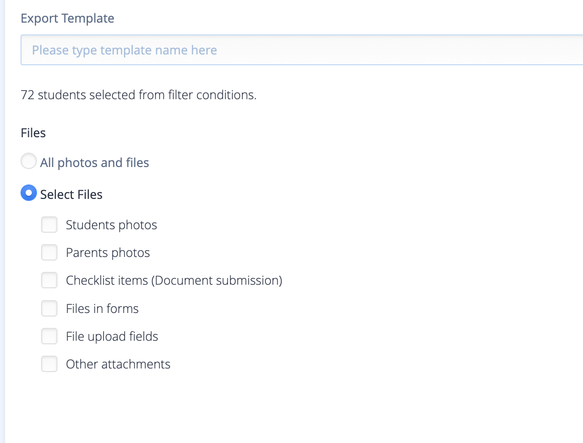 Captura de pantalla: Para acceder a ella, simplemente vaya a Configuración > pestaña Importar y exportar > seleccione Exportaciones de archivos.