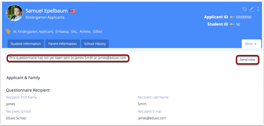 屏幕截图：如果之前未向收件人发送过请求，请点击“立即发送”按钮发送请求。