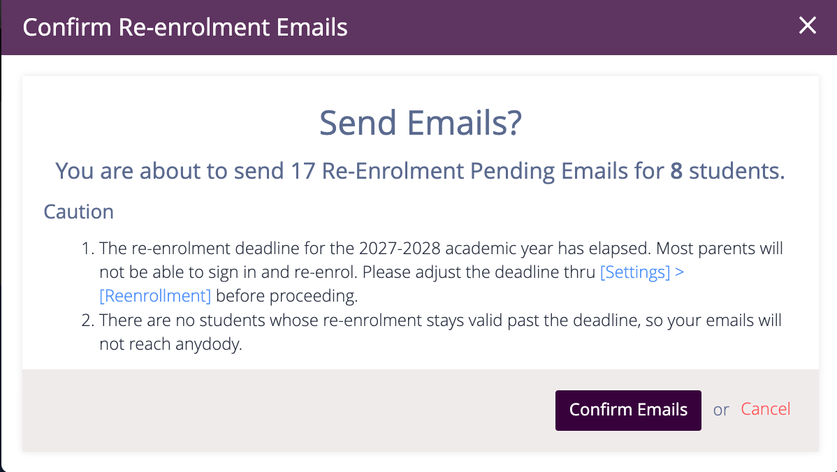Captura de pantalla: Allí puedes filtrar por nombre del estudiante, grado o etiqueta.